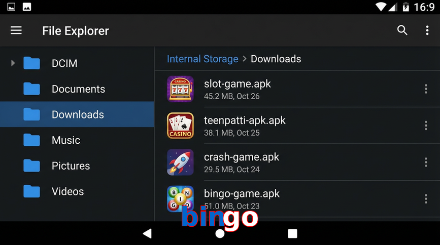 Main screen of Bingo gameapk page for PK players